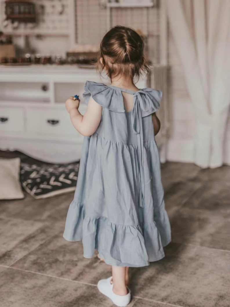 Girls' Skirt Spring Dress 2025 Princess Dress Large Children'S Summer Class A Beach Dress Fashion Dress Thin - Image 3