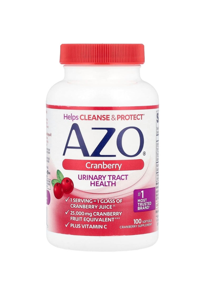 AZO Urinary Tract Health Cranberry Supplement - 100 Softgels  - Image 3