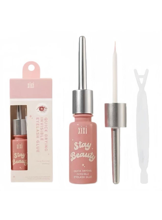 اكس اي اكس اي مجموعة غراء الرموش، غراء رموش شفاف فائق القوة ومقاوم للماء، غراء رموش طويل الأمد ومقاوم للعرق والدموع، لتمديد الرموش، جاف ومقاوم للماء حتى تسقط الرموش. عبوة واحدة. - Image 1