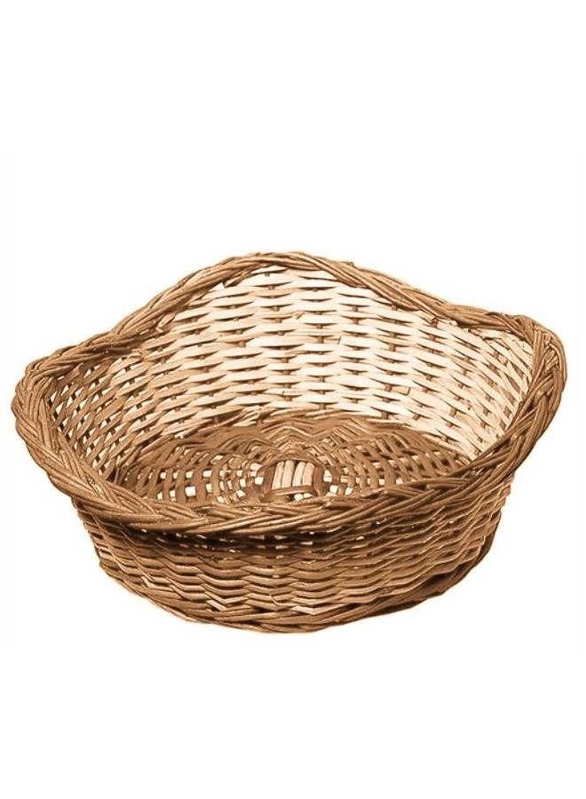 بوهو سلة فواكه مصنوعة يدويًا سلة تخزين من الخيزران - Image 1