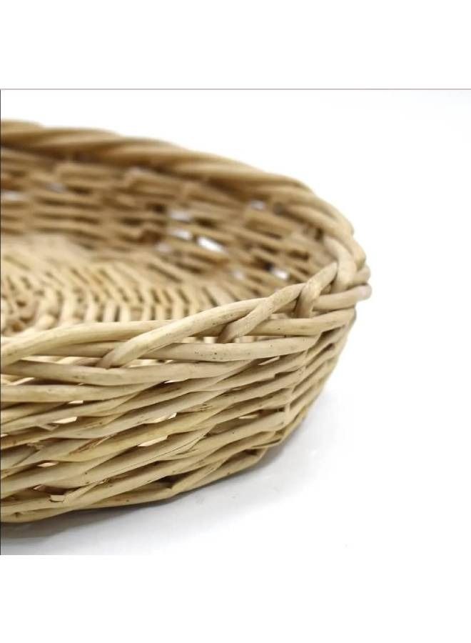 بوهو سلة فواكه مصنوعة يدويًا سلة تخزين من الخيزران - Image 4