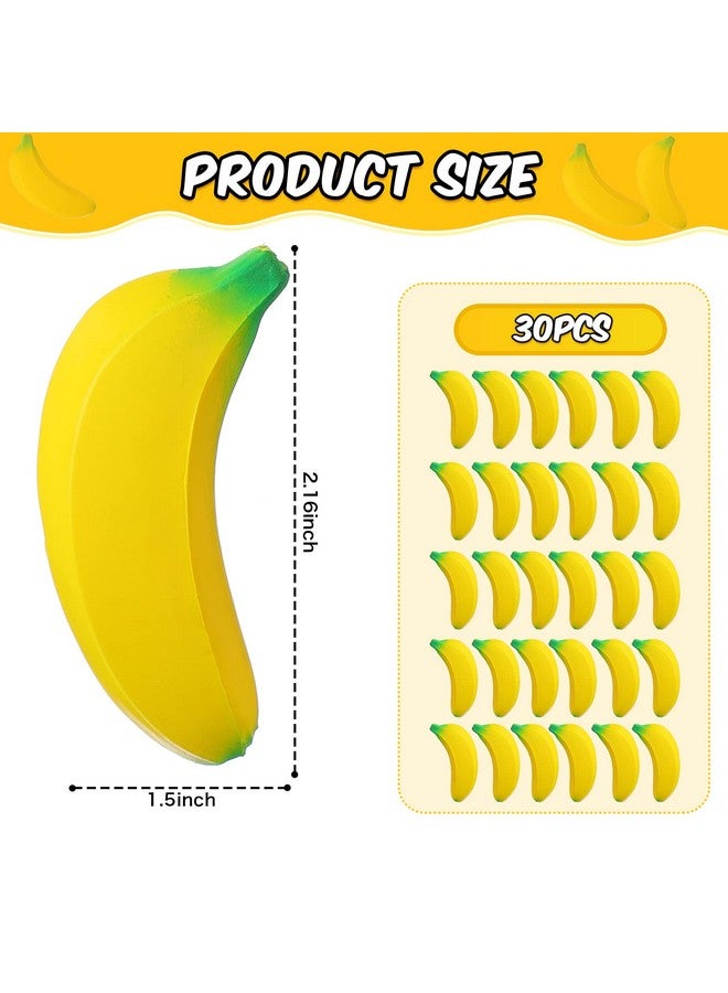 سيفانير 30 جهاز كمبيوتر شخصى ألعاب الإجهاد الموز بسط الموز الإغاثة اللعب تململ القلق اللعب الموز كرات الإجهاد السائبة البسيطة بو الموز حزب تفضل لوازم الحفلات الصغيرة لتخفيف التوتر - Image 3