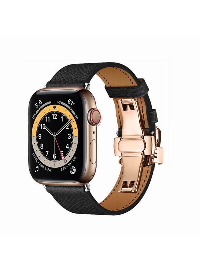 Perfii Replacement Band For Apple Watch Series 6/SE/5/4/3/2/1 Black Lines - Image 2