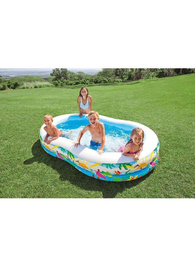 INTEX Swim Center Paradise Seaside Snorkel Fun Inflatable Pool for Kids Multicolor 700 L 56490 - Image 2