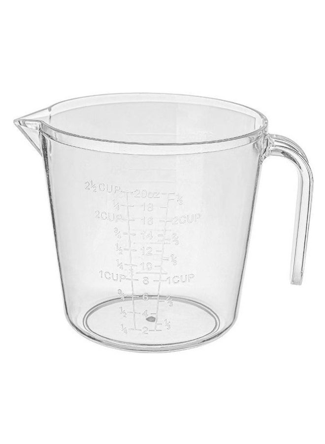 Happy Home 900ml Acrylic Measuring Jug Graduated Measuring Cup for Liquids, Spices, Flour - Plastic Kitchen Measuring Cup with Handle and Triangular Mouth for Easy Pouring Shatterproof Cooking and Baking Scale (Clear) - Image 5