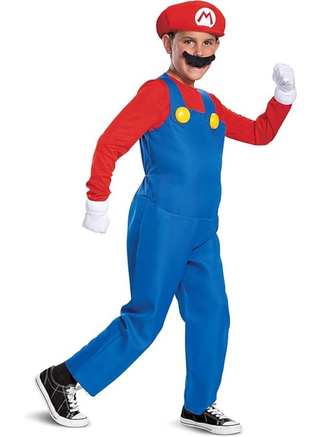 Disguise Nintendo Super Mario Costume for Kids, Deluxe Officially Licensed Super Mario Costume - Image 1