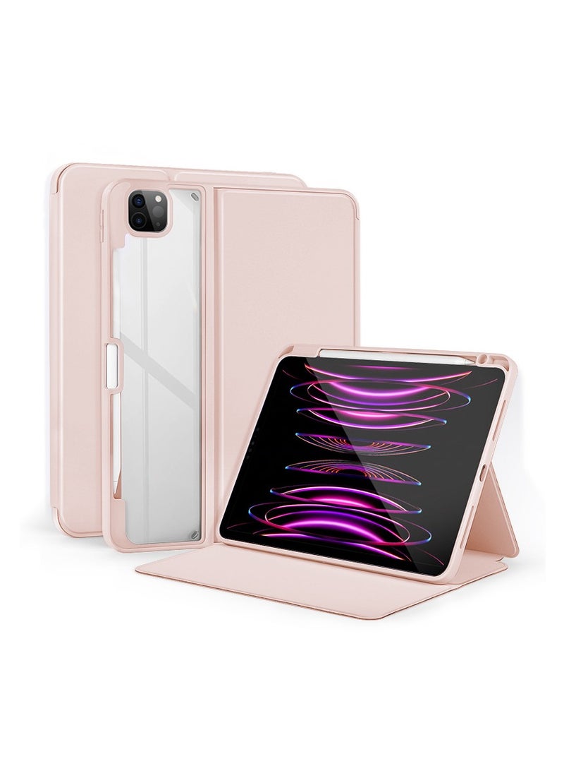 متوافق مع حافظة iPad Air 4/5 بحجم 10.9 إنش، شفافة مع حنجرة للقلم، حافظة مضادة للسقوط.