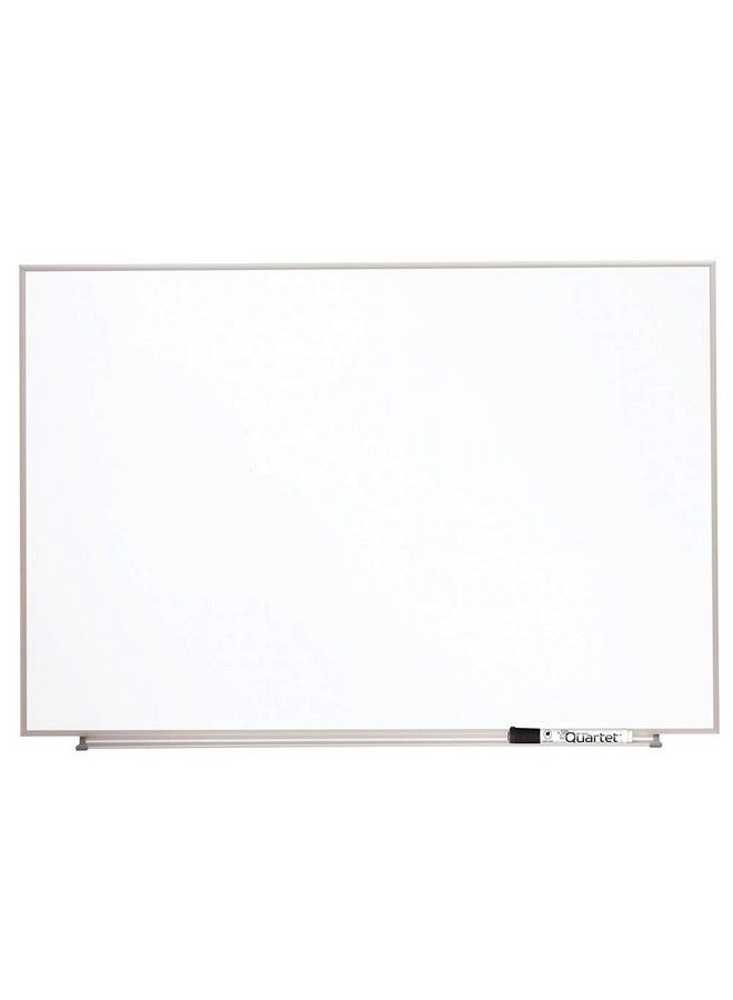 Quartet لوحة بيضاء مغناطيسية قابلة للتعديل ماتريكس 34" × 23" تشمل صينية وقلم ماركر بإطار ألمنيوم فضي (M3423) - Image 2
