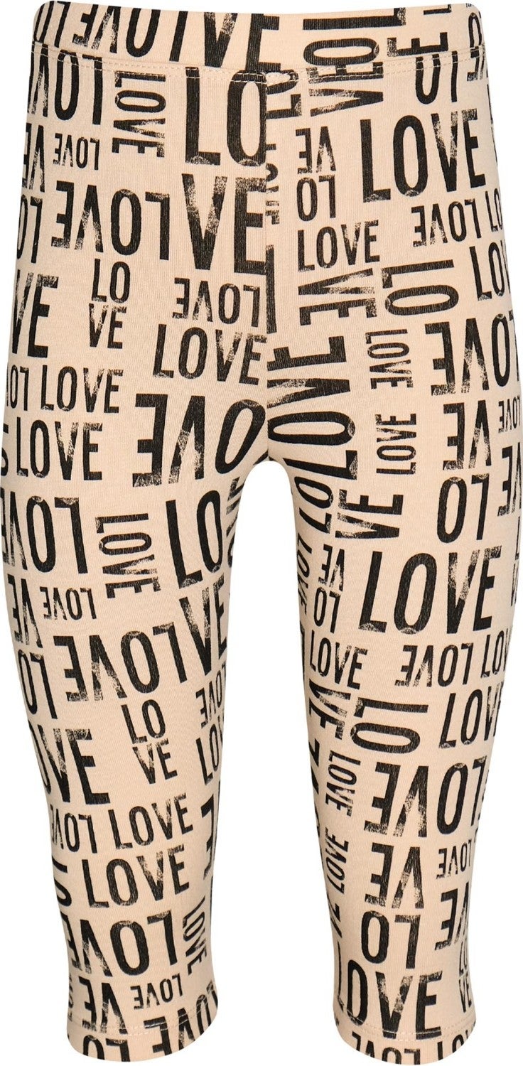 Lovetti Lovely Letters Girls Patterned Knee-Length Capri  - Image 1