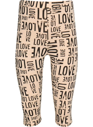 Lovetti Lovely Letters Girls Patterned Knee-Length Capri  - Image 1