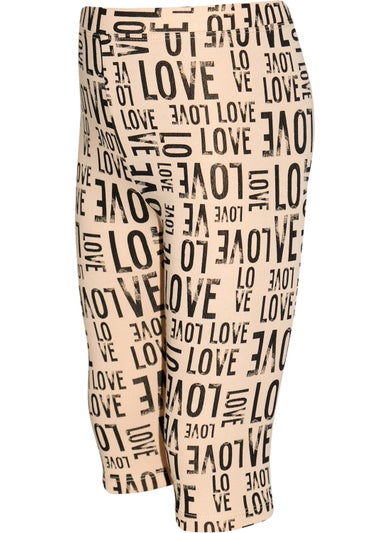 Lovetti Lovely Letters Girls Patterned Knee-Length Capri  - Image 2