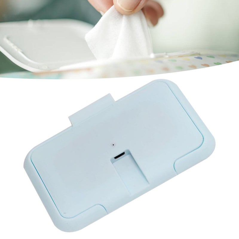 USB Wipe Warmer Portable Blue USB Interface 104℉ Temperature Efficient Top Heating Wipe Heater for Baby Diaper Changing Home Car Outdoor Travel - Image 5