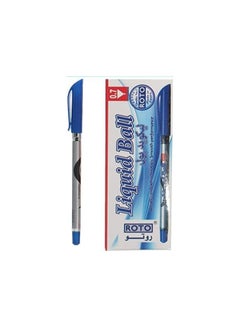 Roto Liquid Ballpoint Pen, 0.7mm, Blue - Pack of 12 - pzsku/Z09B998BD6839C3A9FB8FZ/45/_/1740410357/5df46d65-a2bc-491e-9106-bd27cfd81d19