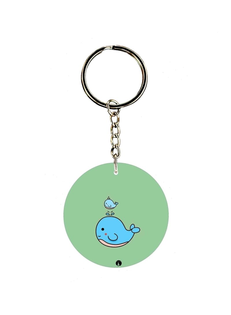 RKN Whale Printed Keychain
