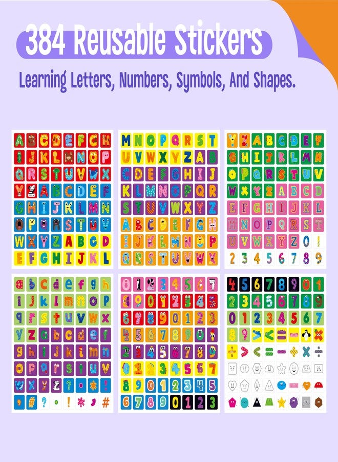 SpriteGru 100 Math Linking Cubes, Math Cubes with 384 Reusable Stickers-Letters, Numbers, Shapes, Manipulative Geometric Connecting and Counting Blocks, Educational Toy for Kids Math Learning and Fun Activities - Image 4