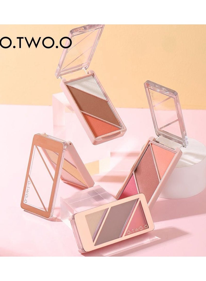 O.TWO.O Palette 3 in 1 Blush Highlighter Contour 01 - 10 g - Image 3