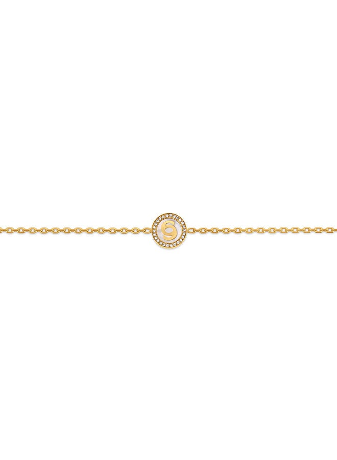 CERRUTI 1881 Noemi Gold Double Round Cutout Logo Bracelet - Image 2