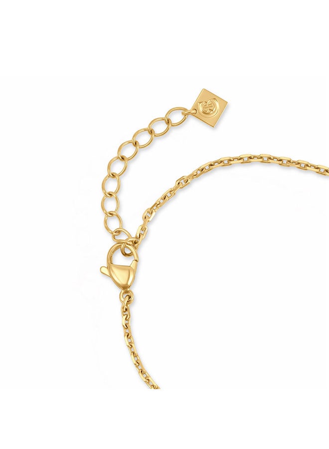 CERRUTI 1881 Noemi Gold Double Round Cutout Logo Bracelet - Image 3