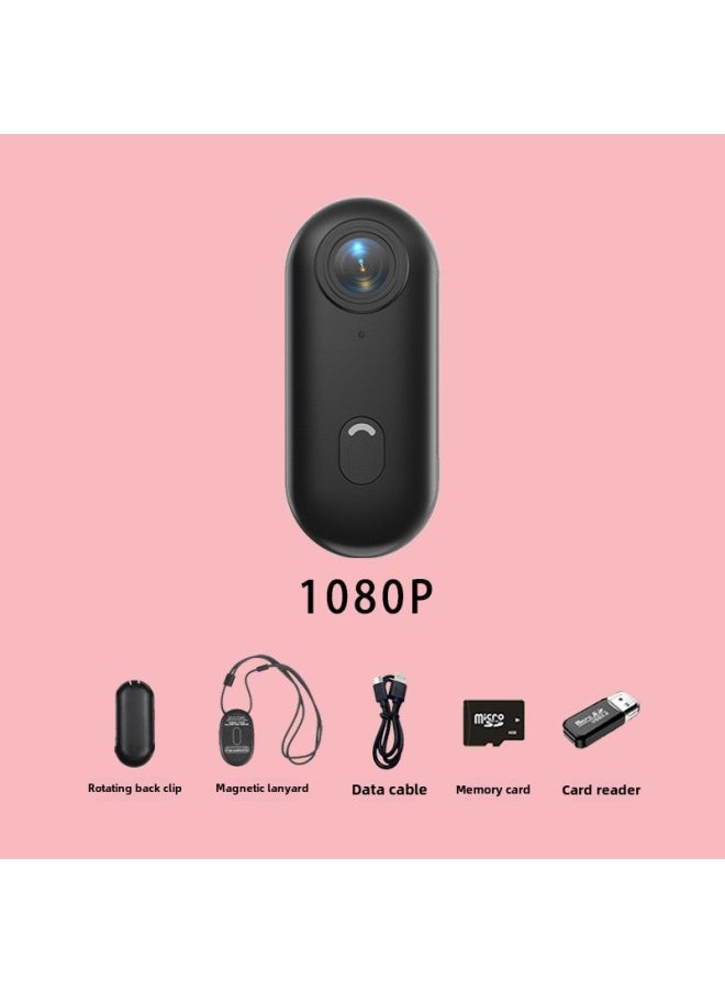 ماركة غير محددة 2025 4K كاميرا ركوب الإبهام WIFI المغناطيسي الخلفي كليب الرياضة كاميرا الإبهام مسجل الحيوانات الأليفة لون الجسم: أسود حزمة بسيطة حزمة 1 1080p  - Image 1