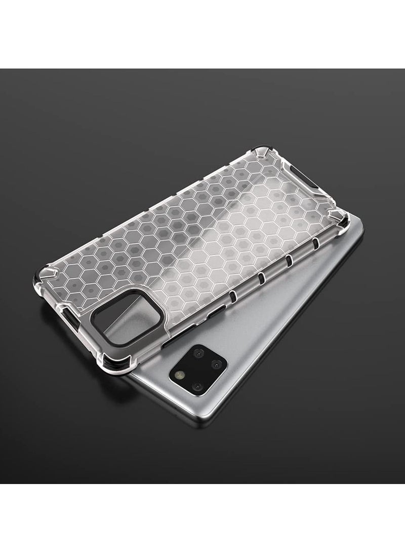Case Cover Honeycomb Case Shockproof Camera Protection Cover Compatible with  Samsung Galaxy Note 10 Lite (Transparent) - Image 2