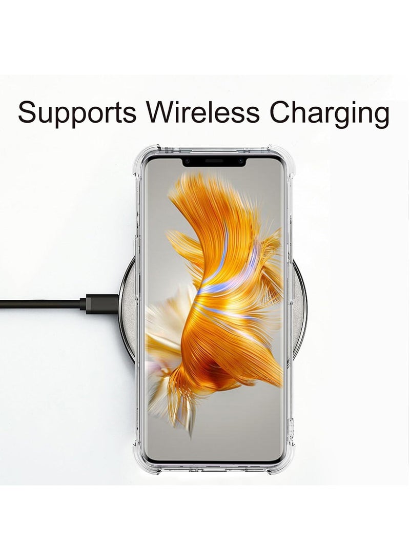 Techie Huawei Mate 50 Pro TPU Bumper Corner Case with Camera Lens Protection Transparent Protective Back Cover - Image 2