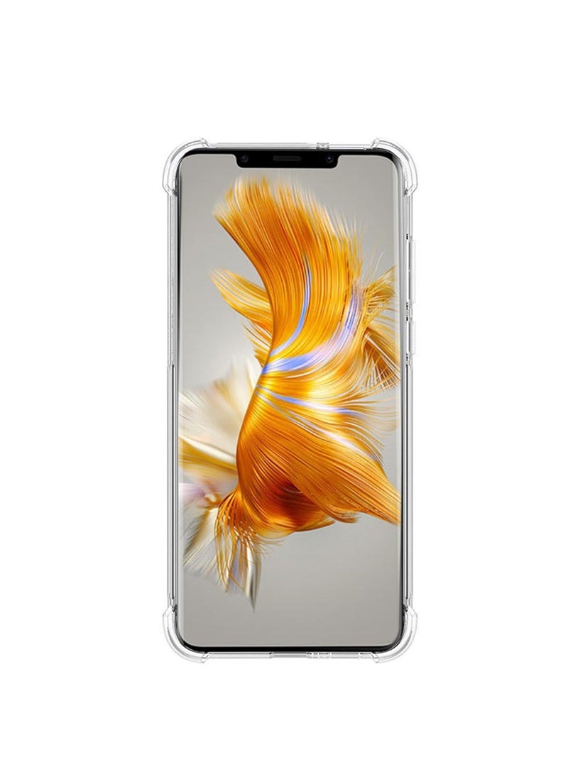 Techie Huawei Mate 50 Pro TPU Bumper Corner Case with Camera Lens Protection Transparent Protective Back Cover - Image 3