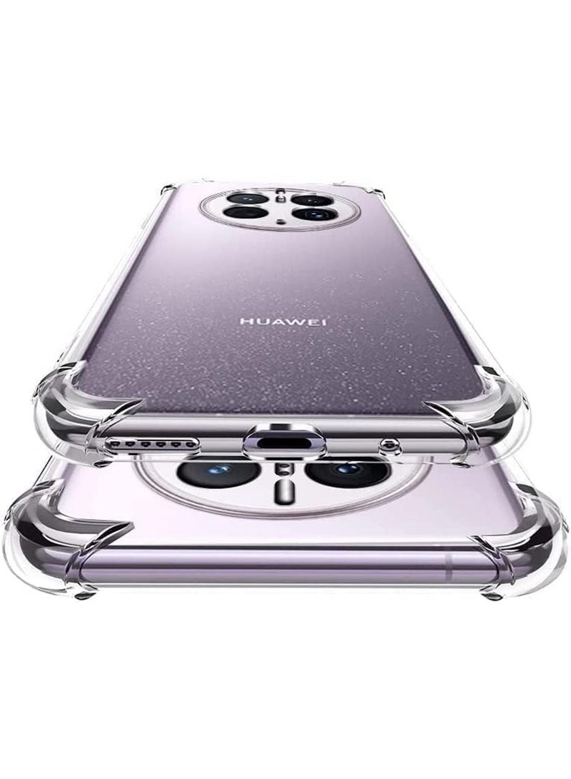 Techie Huawei Mate 50 Pro TPU Bumper Corner Case with Camera Lens Protection Transparent Protective Back Cover - Image 5