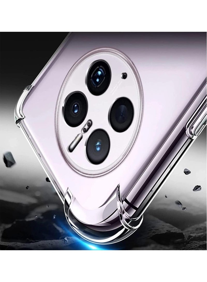 Techie Huawei Mate 50 Pro TPU Bumper Corner Case with Camera Lens Protection Transparent Protective Back Cover - Image 4