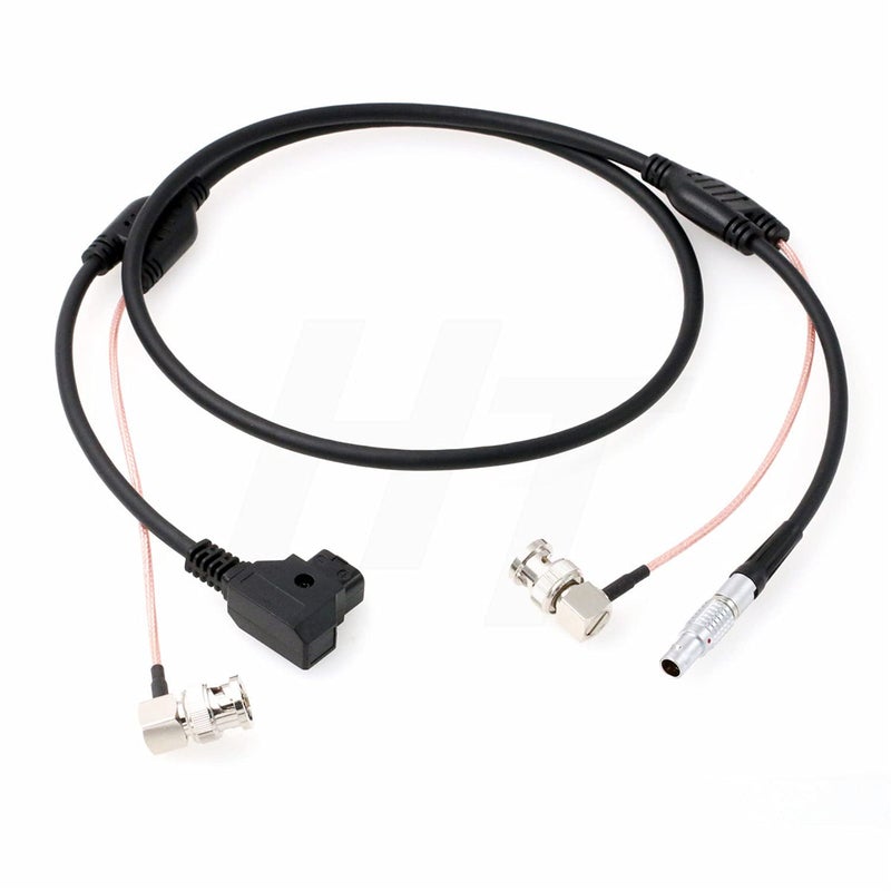 HangTon Teradek Bolt Bond Zacuto Gratical Eye Power SDI Video Cable Dtap 0B 2 Pin Right Angle BNC 1m - Image 2