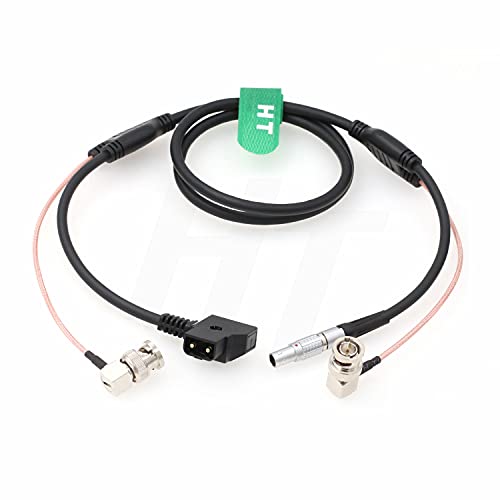 HangTon Teradek Bolt Bond Zacuto Gratical Eye Power SDI Video Cable Dtap 0B 2 Pin Right Angle BNC 1m - Image 3