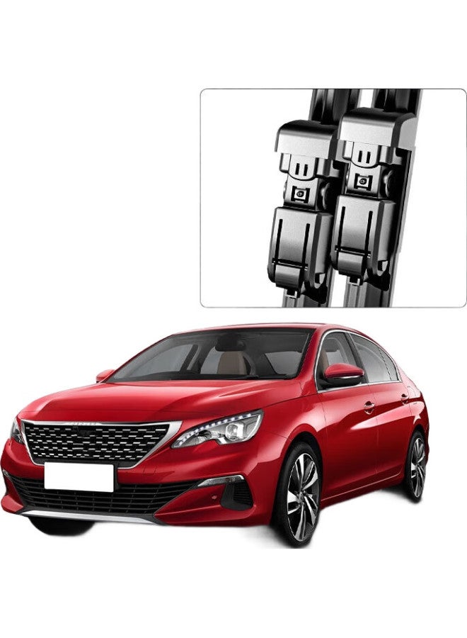 AOLIN Frameless Wiper Blade For Peugeot 408 [2014 Model-Present], Windshield Wiper/Wiper Blade/Wiper, Original A-Grade Rubber Strip - Image 1