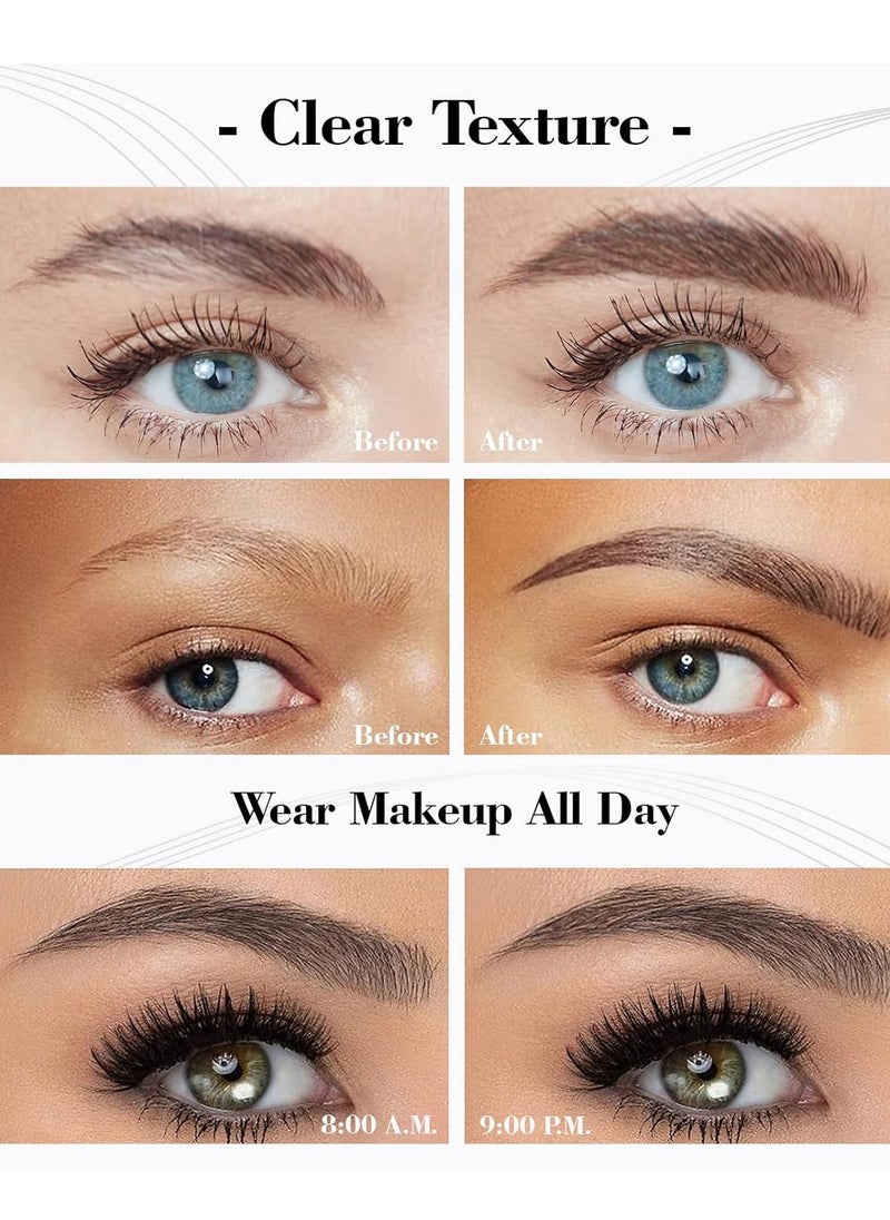 OETUIOW Eyebrow Pencil Eyebrow Microblading Pen - Eyebrow Pen Micro 4 Point Brow Pen Lift & Snatch Eyebrow Eye Makeup Long-Lasting Waterproof & Smudge-proof Natural Eyebrow Hair (Dark Brown)  - Image 4