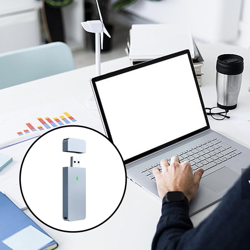 علبة ألمنيوم عالية السرعة 10 جيجابت في الثانية من نوع USB C/A لسواقات NVMe مقاس 2230 PCIe مع علبة تبريد ألمنيوم - Image 1