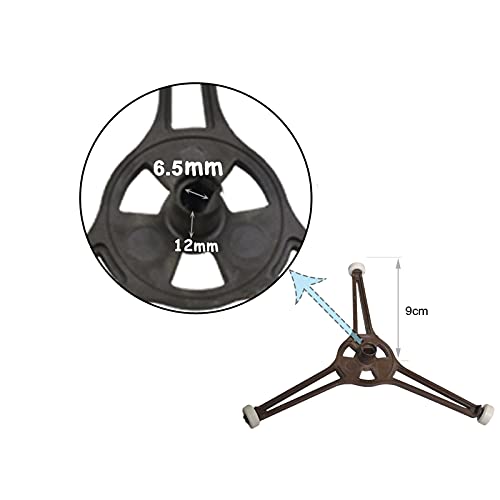 PCTC Microwave Turntable Holder Roller Rotating Ring Tripod Arm Glass Play Tray Roller Guide Stand Holder Fits for 9.6"/24.5CM Microwave Glass Plate Turntable Plate Replacement - Image 2