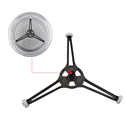 PCTC Microwave Turntable Holder Roller Rotating Ring Tripod Arm Glass Play Tray Roller Guide Stand Holder Fits for 9.6"/24.5CM Microwave Glass Plate Turntable Plate Replacement - Image 3