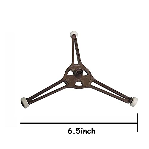 PCTC Microwave Turntable Holder Roller Rotating Ring Tripod Arm Glass Play Tray Roller Guide Stand Holder Fits for 9.6"/24.5CM Microwave Glass Plate Turntable Plate Replacement - Image 5