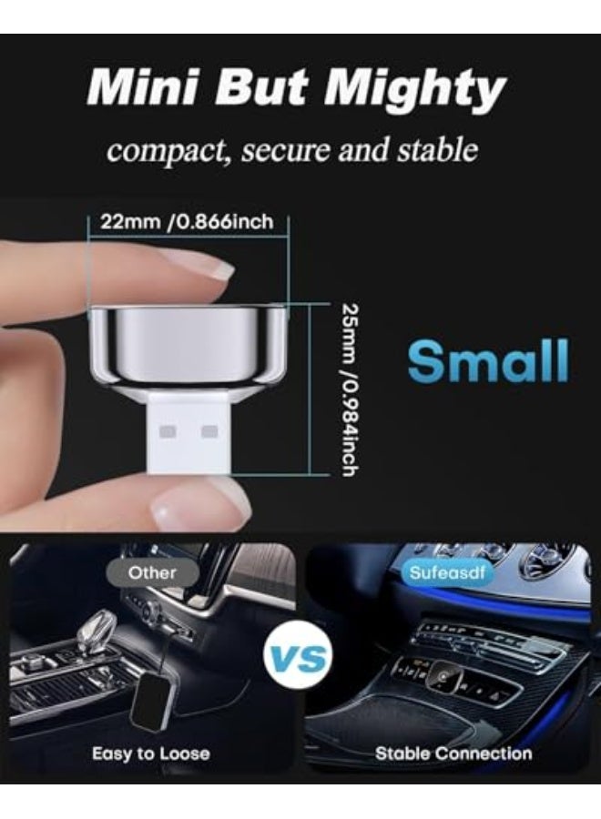 Starwell Wireless Carplay Adapter & Android Auto Wireless Adapter, 2 in 1 Plug and Play Car Play for Wired Compatible with iPhone iOS 12+/Android 11+, Stable Control & No Delay - Image 5