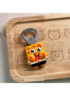 Generic Chulele Import Export Trade Ins Cute Stainless Steel 304 Fork And Spoon Magnetic Refrigerator Magnet Beer Opening-Specifications:Resin Spongebob Squarepants Bottle Opener  - Image 1