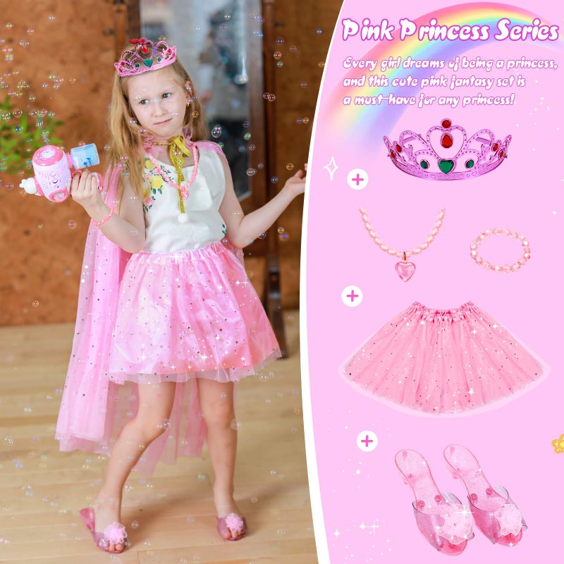 Meland Princess Dress Up for Girls  Princess Toy Gift for Toddler Kids Girl Age 3456 Year Old for Birthday Christmas Halloween - Image 3