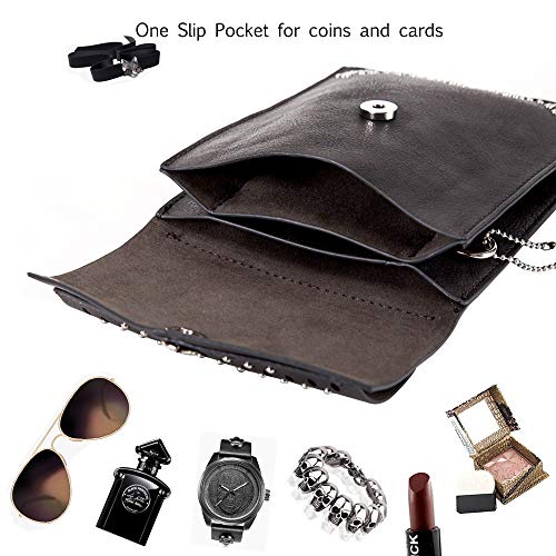 seOSTO Womens Small Crossbody Bag, Tassel Cell Phone Purse Holder Wallet,Black Bag - Image 5