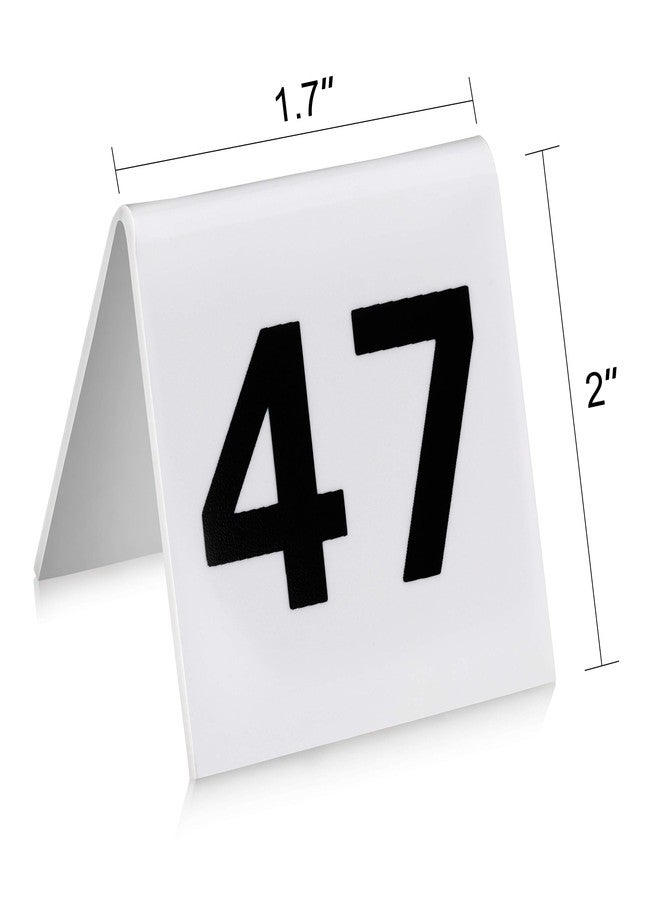 نيو ستار فود سيرفيس بطاقة أرقام الطاولات من الفولاذ المقاوم للصدأ من نيو ستار فود سيرفيس 27617 (أبيض 26-50 (1.7 بوصة × 2 بوصة)) - Image 2