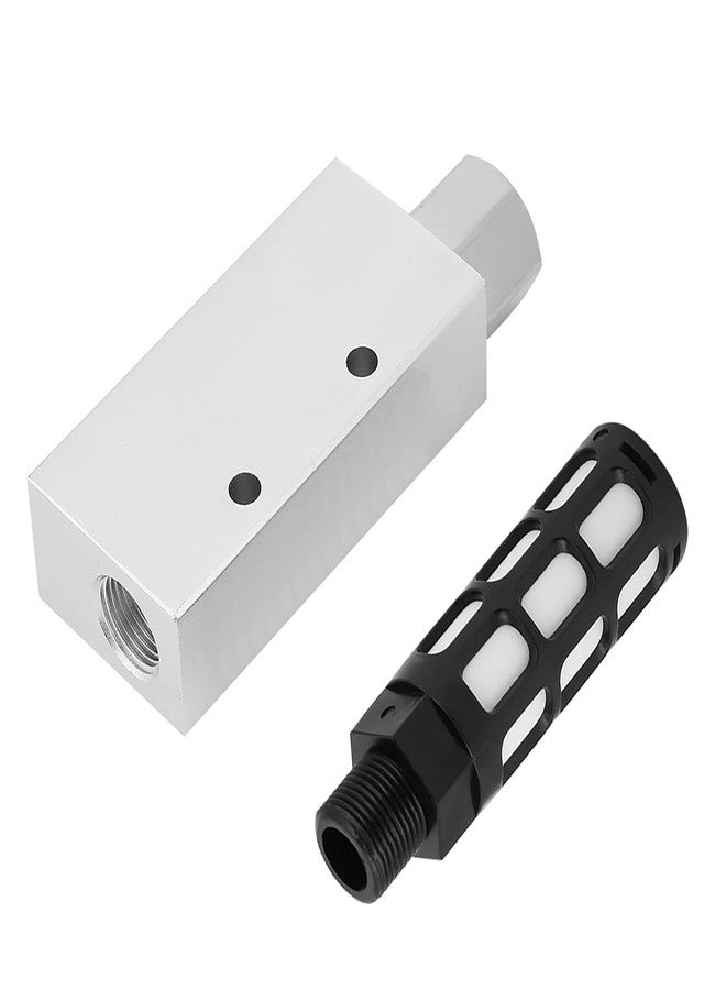 Naroote Venturi Vacuum Pump, Air Compressor Pneumatic Vacuum, Venturi Valve Pneumatic Vacuum CV-20HS Pneumatic Air Exhaust Vacuum Generator Ejector with Vacuum Generator - Image 1