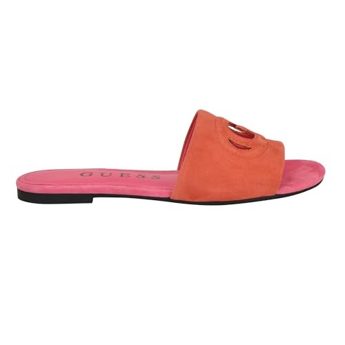 GUESS Women's Tashia Flat Sandal, Orange 800, 7 - Image 5