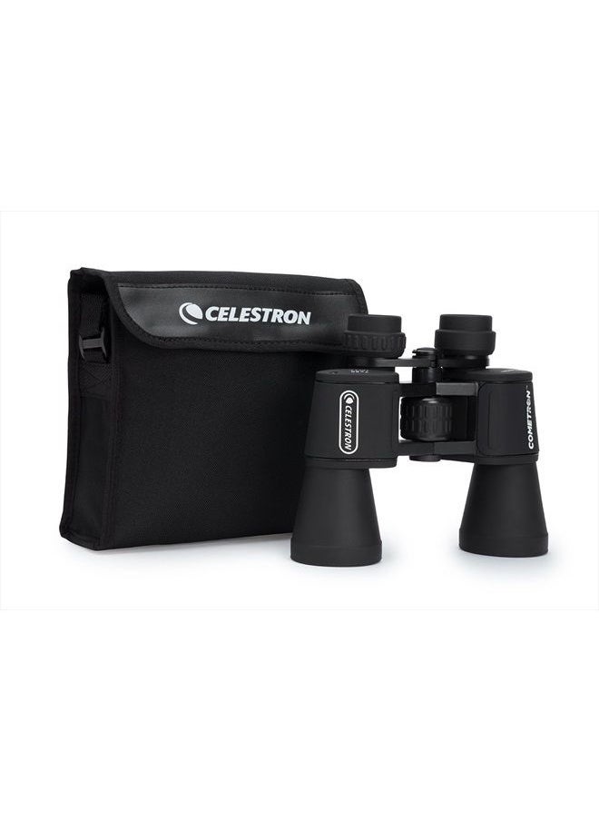 Cometron 7x50 Bincoulars - Beginner Astronomy Binoculars - Large 50mm Objective Lenses - Wide Field of View 7x Magnification