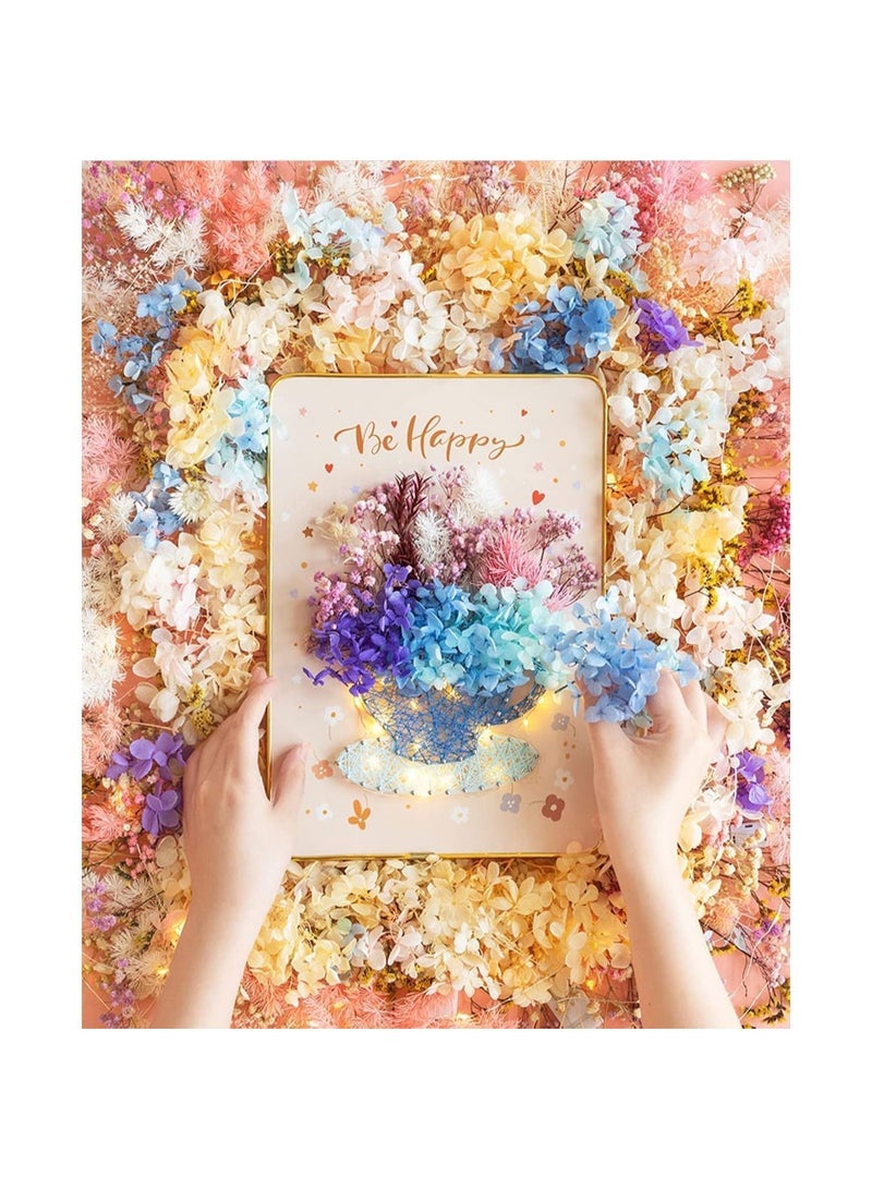 Y&D DIY String Art Kit for Beginner,Flowers Art, Dried Flowers Craft Kit,Unique Gift, Holidays,Cup and - Image 2