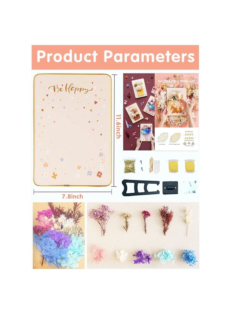 Y&D DIY String Art Kit for Beginner,Flowers Art, Dried Flowers Craft Kit,Unique Gift, Holidays,Cup and - Image 4