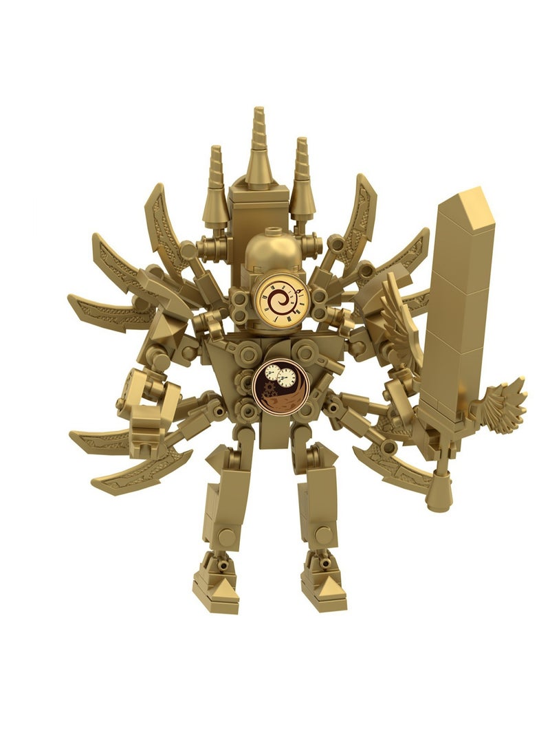 Loquat Children's Self-assembly Small Particle Toy Building Blocks Big Sword Titan Clock Model Hand - Image 1