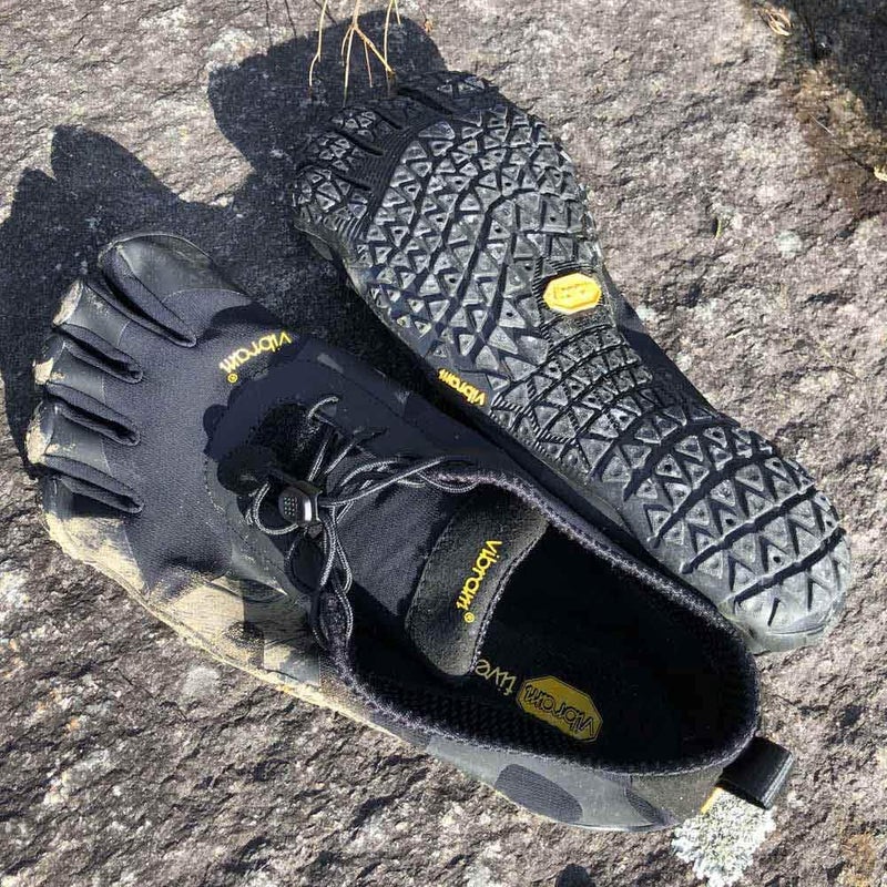 Vibram Men's FiveFingers V-Alpha | Barefoot All-Terrain Outdoor Shoe for Hiking & Light Trail, Black, 46 EU / 11.5-12 US - Image 3