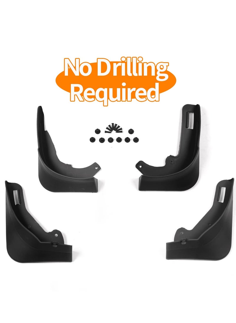 Generic - Custom Fit Mud Flaps Splash Guards for Tesla Model Y - Full Protection Front and Rear Mudguard Kit with Screws, No Drilling Required, Set of 4 - Image 1
