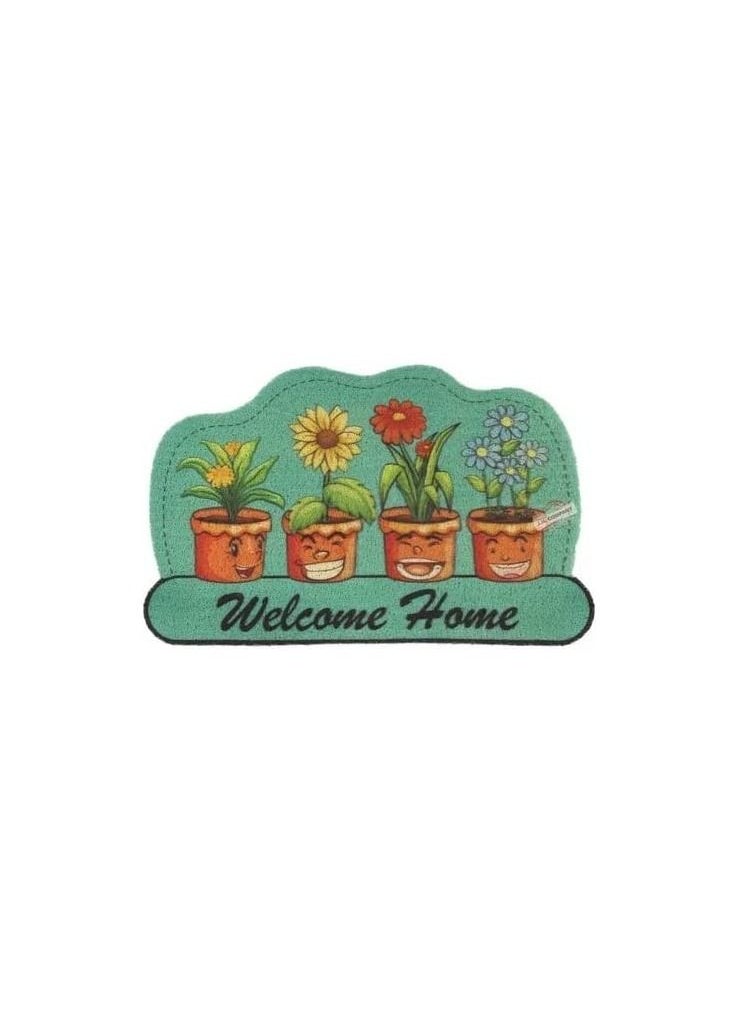 Generic - Irregular Shape Creative Cartoon Coil Door Mat Custom Cleaning Mat Flower Pot - Image 1